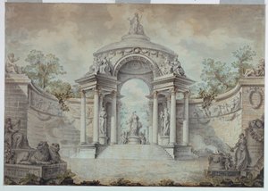 Exedra in a Park Dedicated to the Virtues and Human Activities