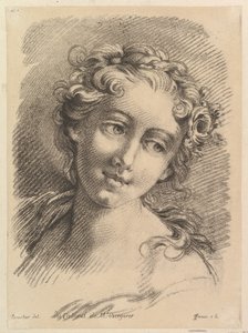 Head of a Woman, 1748-69 by Jean Charles François
