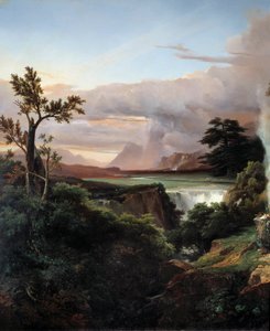 Landscape with Waterfall