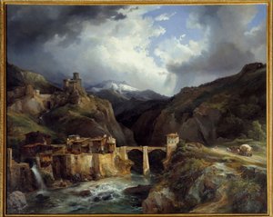 Village and Bridge of Crevola on the Simplon Road