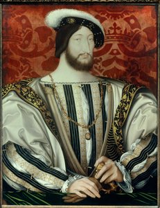 Portrait of Francis I (1494-1547), King of France (with the Collar of the Order of Saint Michael) by Jean Clouet