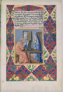 St. Luke Painting the Virgin Mary, from the Book of Hours of Louis dOrleans by Jean Colombe