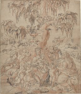 Madonna and Child with Saints John and Luke by Jean Cousin the Younger