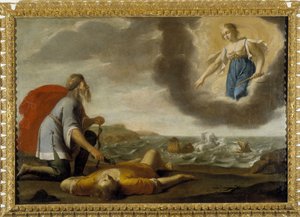 Aesculapus Resurrecting Hyppolite: Son of Theseus Dead is Resurrected by Aesculapius Under the Gaze of Artemis