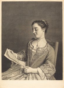 Mlle. Lavergne by Jean Daullé and Simon Francois Ravenet I after Jean Étienne Liotard