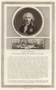 Portrait of Charles Alexandre, Vicomte de Calonne by Jean Duplessi Bertaux
