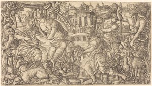 A King and Diana Receiving Huntsmen