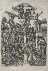 Christ on the Cross between the Two Thieves by Jean Duvet