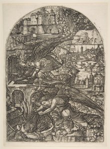 Satan Bound for a Thousand Years, from the Apocalypse by Jean Duvet