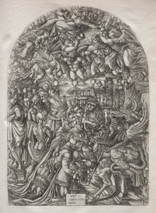 The Apocalypse: The Dragon with Two Horns and the Beast with Seven by Jean Duvet