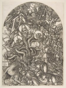 The Beast with Seven Heads and Ten Horns, from the Apocalypse