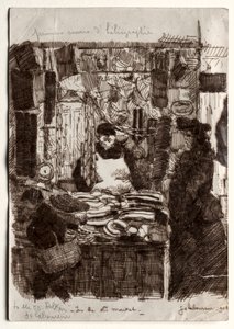 In the Old Market by Jean Emile Laboureur