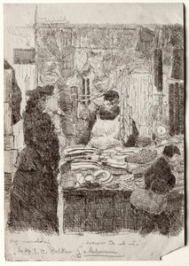 In the Old Market by Jean Emile Laboureur