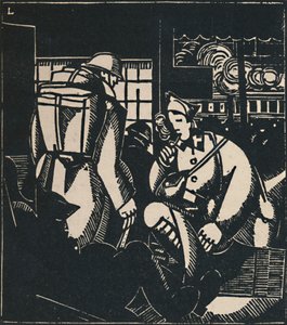 The Soldiers at the Station by Jean Emile Laboureur
