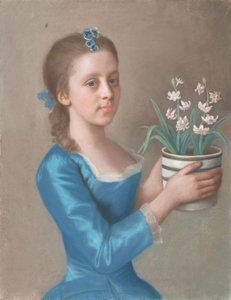 Young Girl Holding a Pot of Hyacinths (possibly a portrait of Lady Caroline Russell, later Duchess of Marlborough)