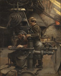 Un Patron or The Lesson of the Apprentice by Jean Eugene Buland