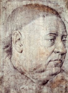 Drawing for Portrait of Guillaume Jouvenel des Ursins, Chancellor of Charles VII by Jean Fouquet