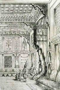 Islamic and Moorish design for a door tapestry