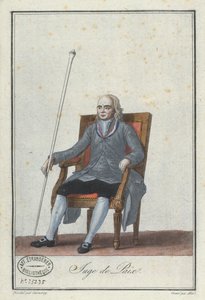 Justice of the Peace, engraved by Alix, from a book on French Directoire costumes by Jean Francois Garneray