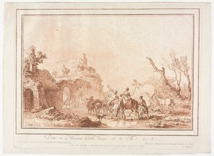 Before the Rampart of a Village