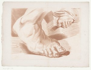 Two Feet (Compositions with Parts of the Human Body) by Jean Francois Janinet