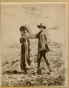 Going to Work by Jean Francois Millet