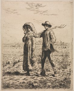 Going to Work by Jean Francois Millet
