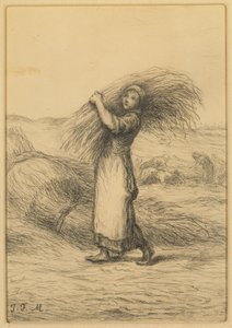 Harvest Scene by Jean Francois Millet