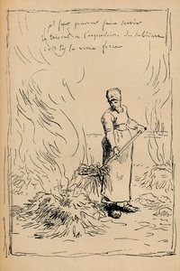 Peasant Burning Weeds by Jean Francois Millet
