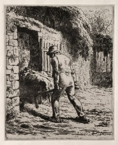Peasant Returning from the Manure Heap by Jean Francois Millet