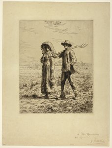 Peasants Going to Work by Jean Francois Millet
