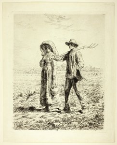 Peasants Going to Work by Jean Francois Millet