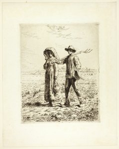 Peasants Going to Work by Jean Francois Millet