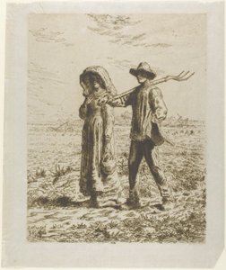 Peasants Going to Work by Jean Francois Millet