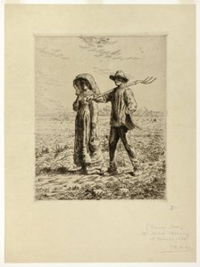 Peasants Going to Work by Jean Francois Millet