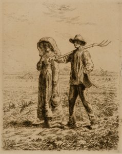 Peasants Going to Work by Jean Francois Millet