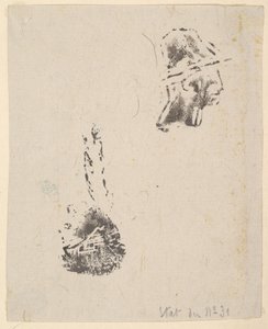 Proof from a block of sketches, 1834-75 by Jean Francois Millet