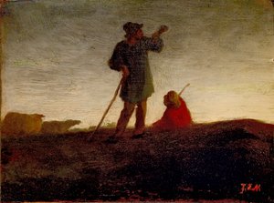 Recalling the Flock by Jean Francois Millet