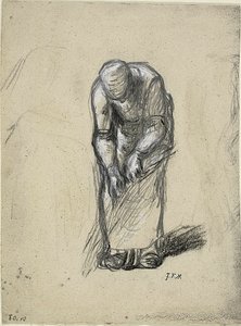 Study for Flax Pulling by Jean Francois Millet