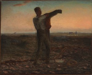 The End of the Day, Effect of Evening by Jean Francois Millet