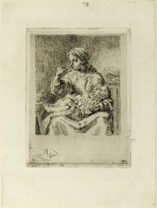 Woman Feeding Her Child