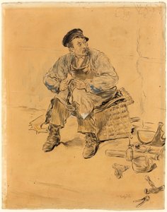 A Cobbler by Jean Francois Raffaelli