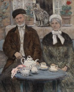 Afternoon Tea by Jean Francois Raffaelli