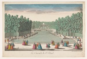 View of the Cascades of the Garden of the Château de Saint-Cloud