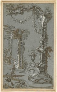 A Rococo Garden Trellis and Gazebo