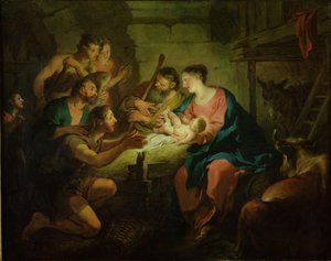 The Adoration of the Shepherds, 1725 by Jean François de Troy