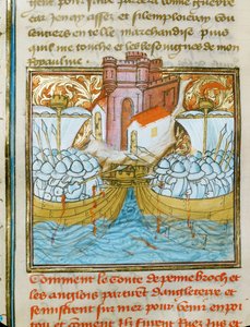 The Naval Battle of La Rochelle, in Which an English Fleet Was Defeated by a Spanish Fleet in the Service of France