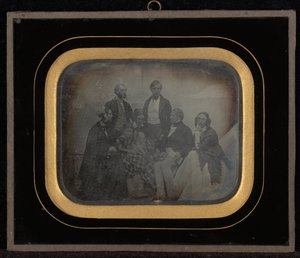 Group Portrait of Eight Including M. & Mme. Eynard