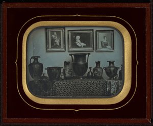 Still Life of Greek Vases and Three Paintings by Jean Gabriel Eynard