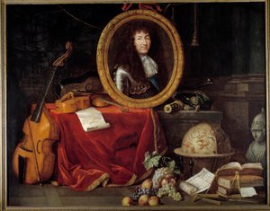 Portrait of Louis XIV King of France (1638-1715), Protector of Arts and Sciences
